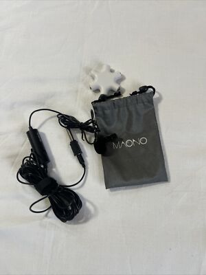 MAONO Lavalier Microphone AU-100 Hands Free Clip-On Lapel Mic Omnidirectional 
