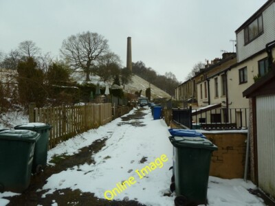 Photo 6x4 Back street behind No271 to 289 Holcombe Road, Helmshore Haslin c2013