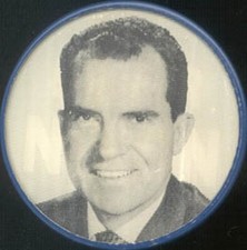 I'm for Nixon 1960's VARI-VUE  Political Lenticular Pin / Button  