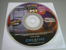 Modem Blaster PCI Flash56 56K V.90 Software  Modem Installation Disc PC, 1999 