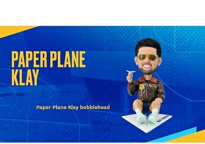 2023 Klay Thompson Paper Plane Bobblehead Golden State Warriors NEW