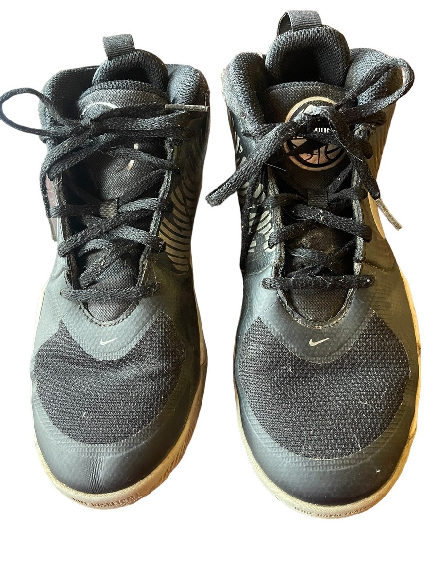 Nike Boys Team Hustle D AQ4224-001 Black Basketball Shoes