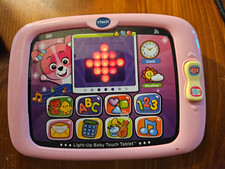 Vtech Light-Up Baby Touch Tablet Educational Play Toy Pink, Tested and Works