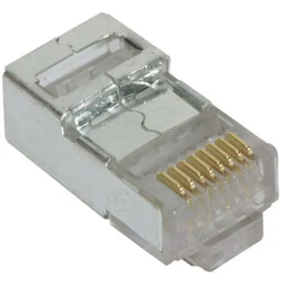 Pack of 10 TSP4088C5S Connector Telephone and Telecom RJ-45 PL 8 POS Crimp ST Ca