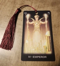 Emperor- Dream Tarot Bookmark Oracle Card Art Deck Gift, Purified & Charged