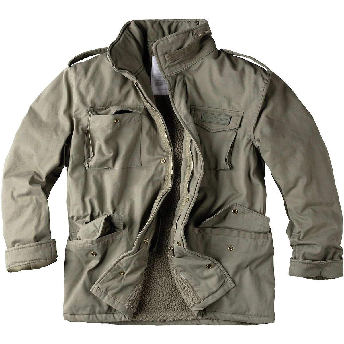 Surplus Fallschirmjäger Winter Herren Jacke M65 Armee Militär Feld 