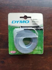 Dymo 1741670 Black Embossing Label Maker Tape 9.8 L ft. x 3/8 W in