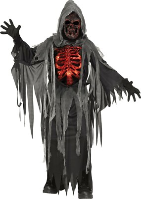 Fun World Schwelenden Reaper Death Düster Glühend Kinder Halloween Kostüm 135682
