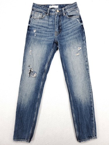 Zara Womens 00 Mid Rise Skinny Jeans 