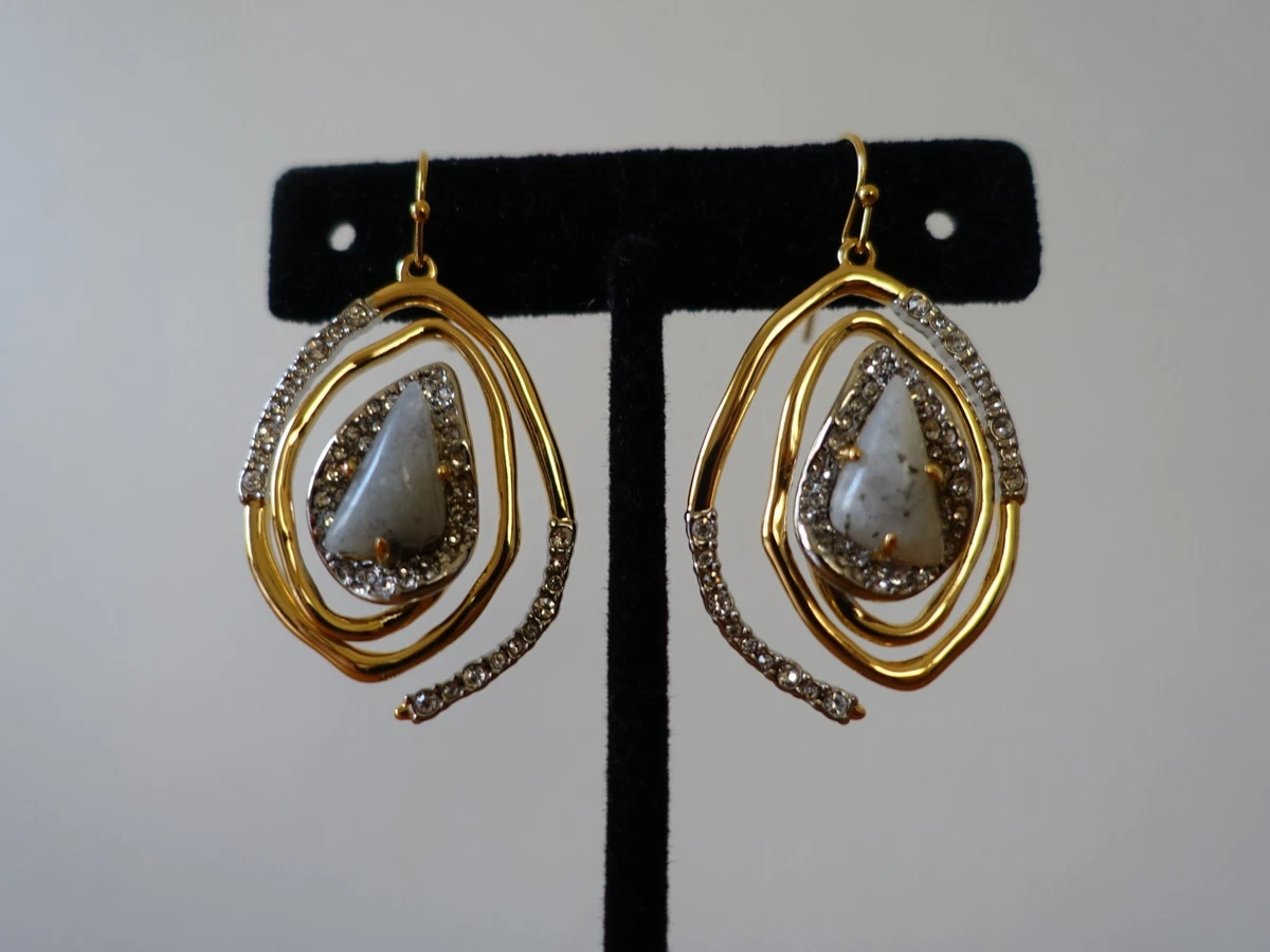 ALEXIS BITTAR CRYSTAL ENCRUSTED SPIRAL DROP EARRING. NEW eBay