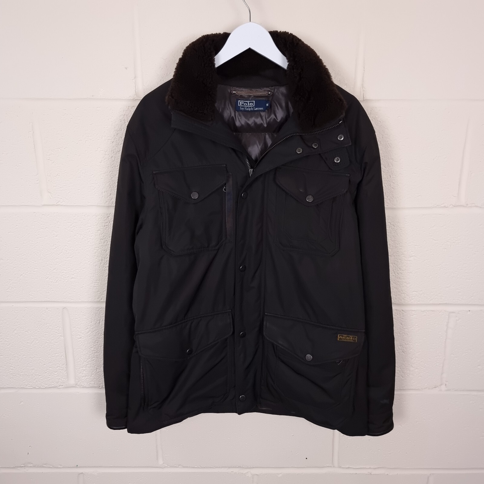 POLO RALPH LAUREN Down Military Jacket Mens M M65 Gen… Gem