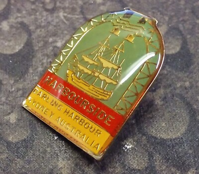 Darling Harbour Harbourside Ship pin badge Sydney NSW Australia