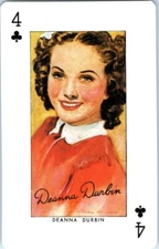 Deanna Durbin Star of the Silver Screen Hollywood Single Swap Playing Card