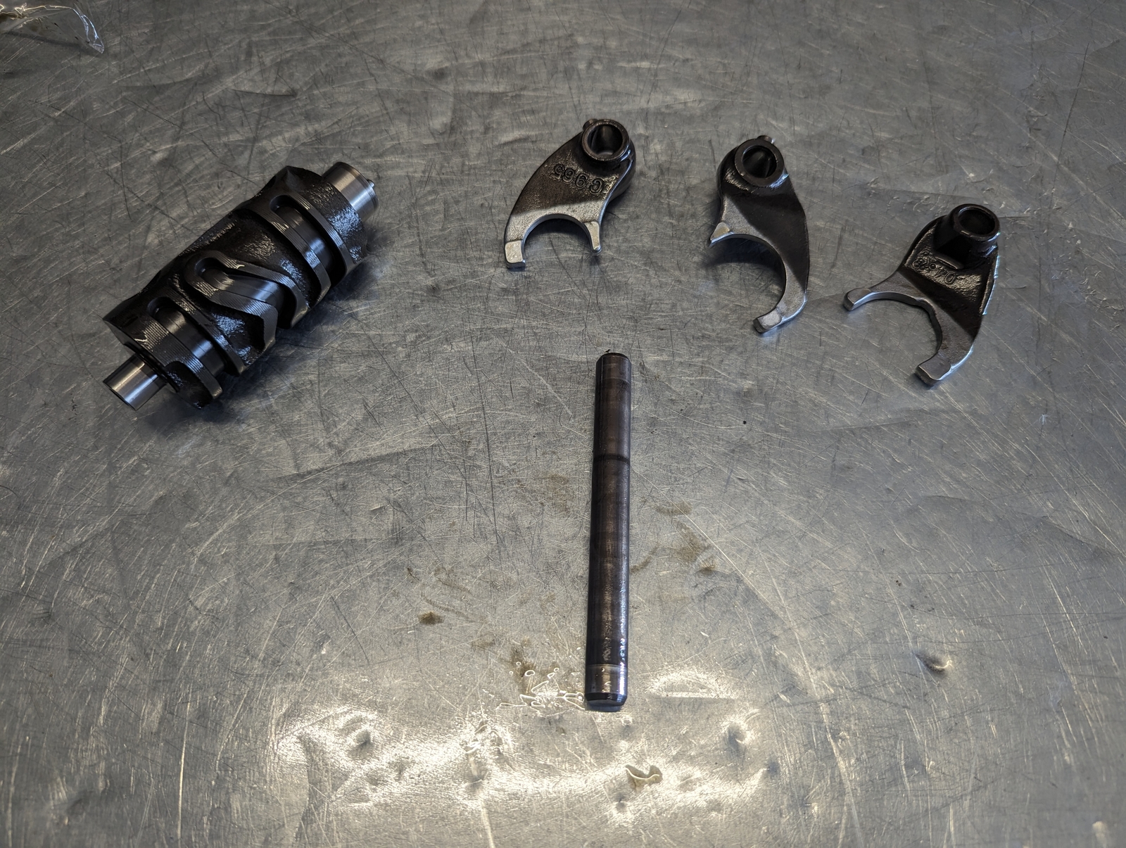 1985 Honda Atc200x Engine Motor Transmission Gear Shift Forks and Drum 2