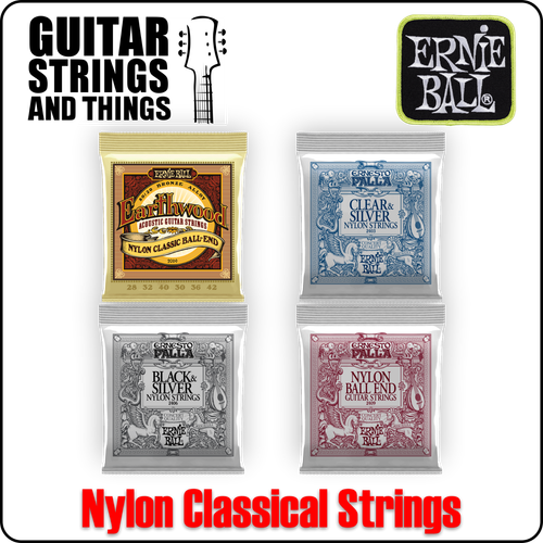 Ernie Ball Classical Nylon Earthwood & Ernesto Palla Guitar Strings