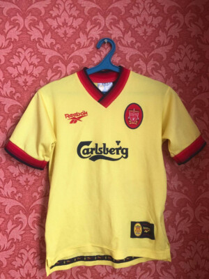 Liverpool Away football shirt 1997 - 1999 rare mens jersey 3032