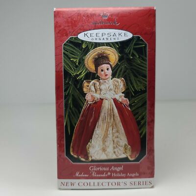Vintage Hallmark Collectors Series Ornament Glorius Angel Madame Alexander 1998
