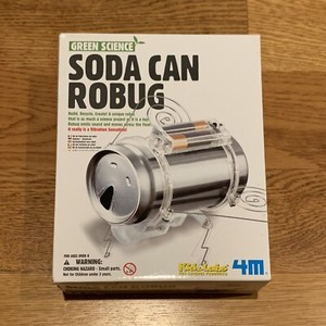 NEW! Soda Can Robug Science Kit Educational Girls & Boys Ages 8-15 Green Craft 