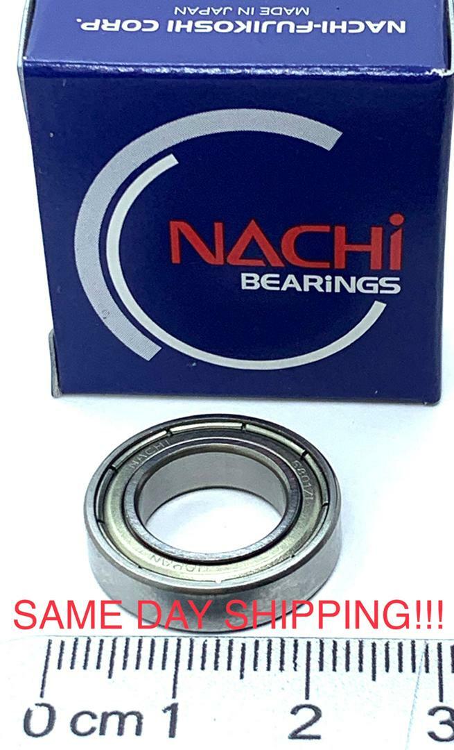 NACHI MADE IN JAPAN 6801ZZE Deep Groove Ball Bearings 12x21x5mm