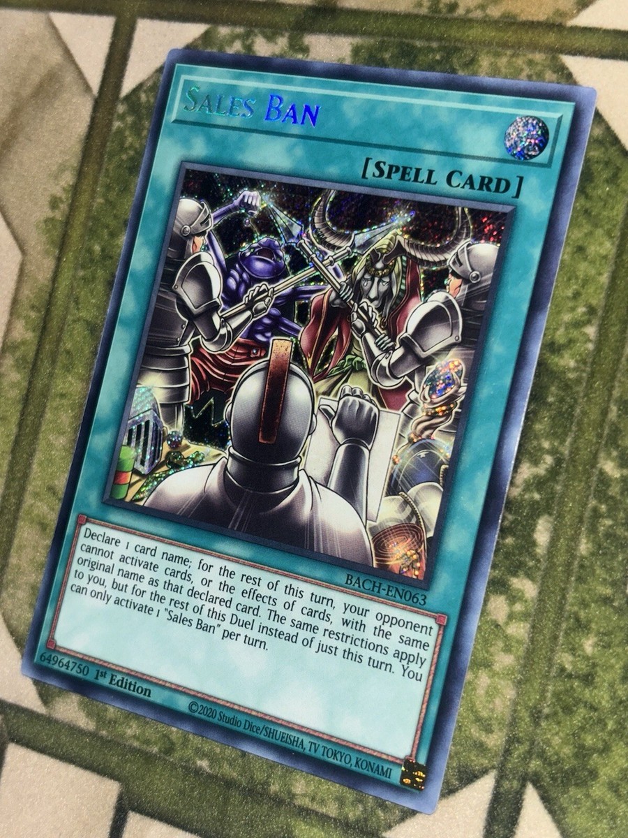 YuGiOh SALES BAN Secret Rare BACH-EN063 | eBay YuGiOh SALES BAN Secret Rare BACH-EN063 | eBay