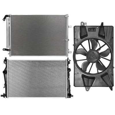 For 14 2015 2016-2018 Jeep Cherokee Electric Radiator Condenser Cooling Fan Kit