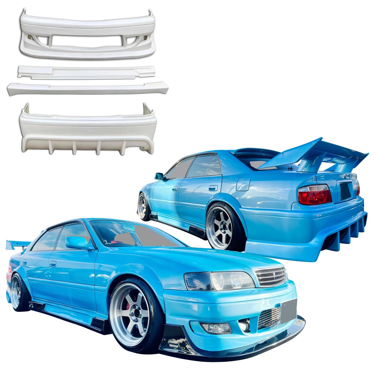 ModeloDrive FRP ORI RACE Body Kit 4pc (JZX100) for Chaser Toyota