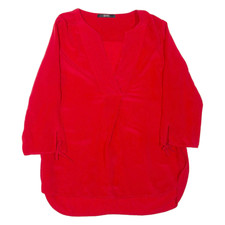 SEVENTY Donna Camicetta Rosso Scollo A V 3/4 Maniche S