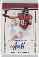 2016 Panini National Treasures Red Jersey Number 11/81 Austin Hooper Auto 2k0
