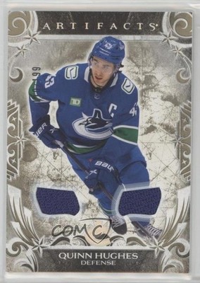 2024-25 Upper Deck Artifacts Stars Gold Materials 100/199 Quinn Hughes #141 0x3l