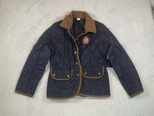 Barbour Kid  s Snap Front Quilted Jacket Size Unknown-See Measurements