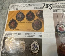 Vintage Creative Circle "Dogwood" #755 Embroidery Kit & Metal Frame Sealed Mini