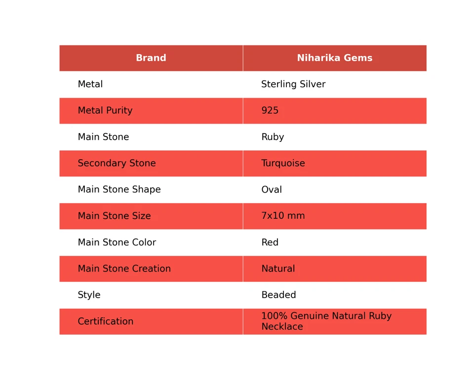 Laboratrio Rubino Pietra Turchese 925 Argento Nuovo Perline Natale Mamma Collana - Immagine 2 di 4
