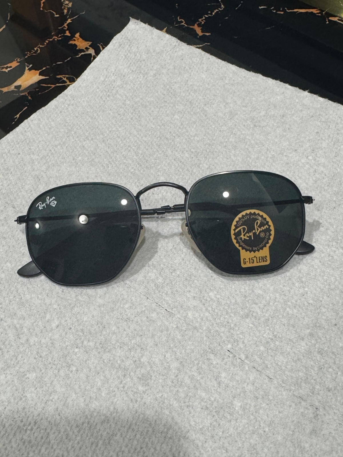 Ray-Ban RB3548 Polarized Sunglasses – Modern Black Frame, Black Lenses