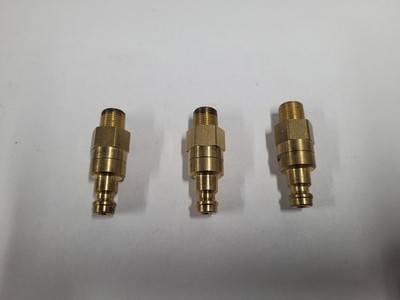 3 Rectus PARKER 1/8'' Type 21 quick connect double shut-off fittings 21SBAW10MPX
