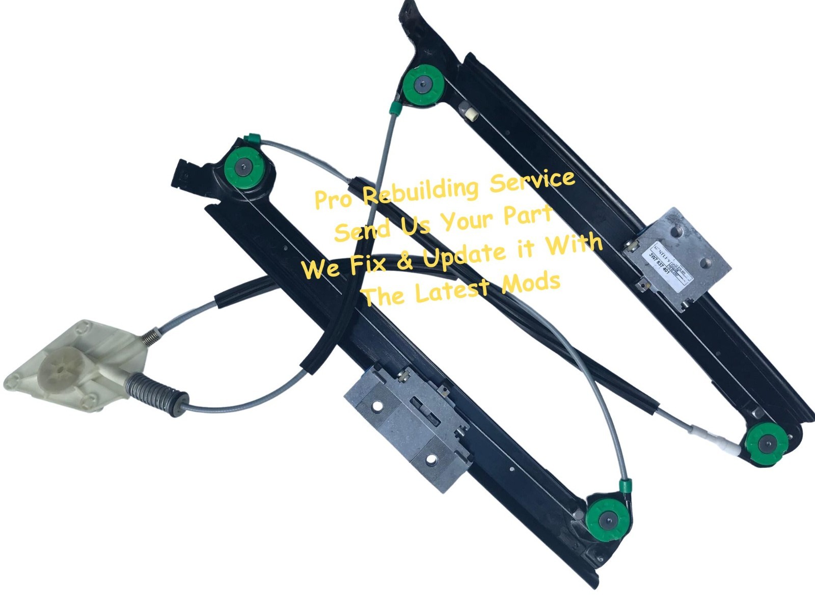 03-18 Bentley Continental GT, GTC Conv. Right Front Window Regulator Rebuild SVC