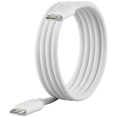 Renkforce USB-Kabel USB 2.0 USB-C  Stecker, USB-C  Stecker 1.00 m Weiß mit ma...