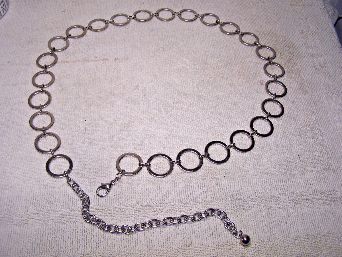 Y2K chain belt links adjustable length silver vintage chain belt il_fullxfull.7036419684_5kli.jpg main image 2