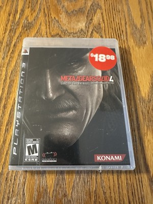 Metal Gear Solid 4 Guns of The Patriots (Playstation 3 PS3) CIB New Sealed Black