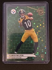 🔥Roman Wilson 2024 Panini Donruss Elite - Green Disco #156 RC Steelers