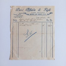 1926 Pucci Alfredo & Figli Fabbri Meccanici Serra Dei Conti Fattura C01393