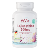 L-Glutathion 500 Mg - 90 Tabletten - Reduzierte, Aktive Form | Vive Supplements