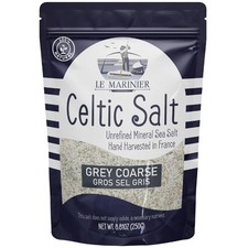 Celtic Salt Organic Grey Coarse, 0.6Lb   8.81Oz. 100 Natural and Unrefined. Fre