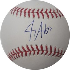 Jerry Sands Hand Signed Autographed Major League Baseball Los Angeles Dodgers