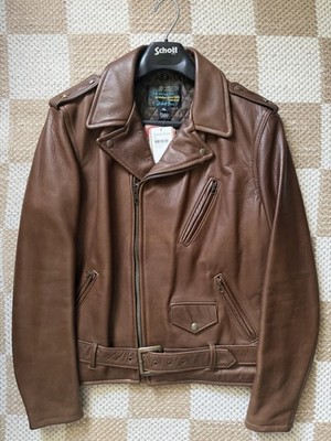 Schott NYC Waxy Natural Cowhide 50's Perfecto® Motorcycle Leather
