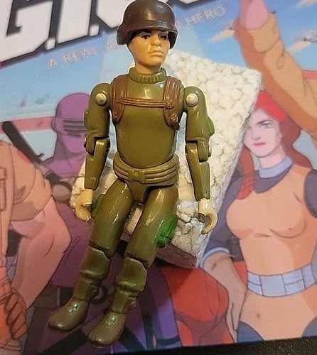 1982 Vintage G.I. GI Joe 3.75 ARAH Zap v1 Straight Arm Figure Broken Thumbs Tite