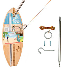 Tiki Toss Ring Toss Game for Adults - Hook and Ring Games with String and Hooks
