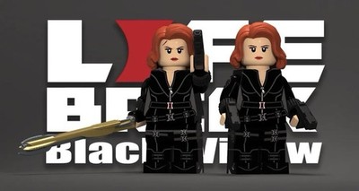 LEGO Marvel LIFEBRICK Custom Avengers Black Widow Minifigure NEW