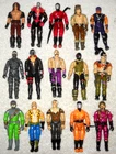 Lot of Vintage GI Joe Action Figures - Cobra Command Characters - ALL INCOMPLETE