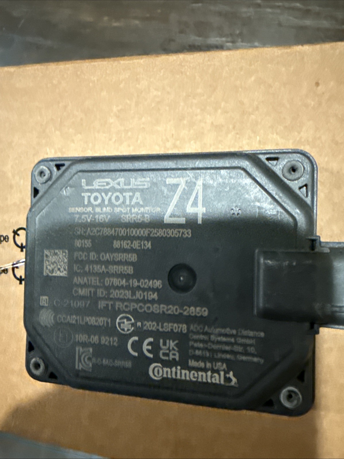 2025-2026 Toyota Camry Rear Blind Spot Radar  88162-0E134
