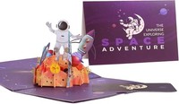 Geburtstagskarte 3D Pop Up Weltraum Astronaut Geschenk FüR Kinder Freunde